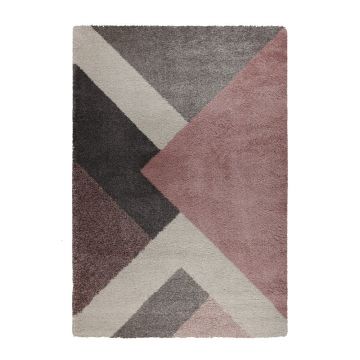 Covor Flair Rugs Zula, 120x170 cm, roz-gri ieftin