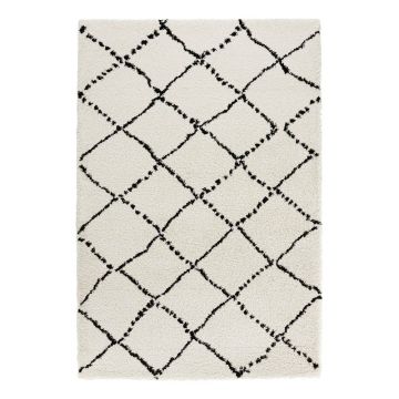 Covor Mint Rugs Hash, 200 x 290 cm, bej - negru