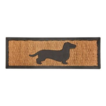 Covoraș intrare din fibre de cocos Esschert Design Dog, 25 x 75 cm