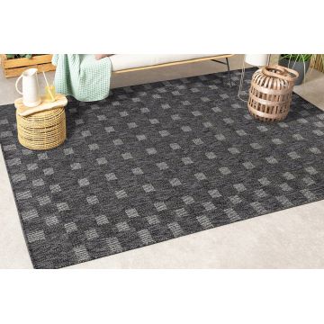 Covor, 08716A, 80x150 cm, Polipropilena, Antracit Covor, 08716A, 80x150 cm, Polipropilena, Antracit