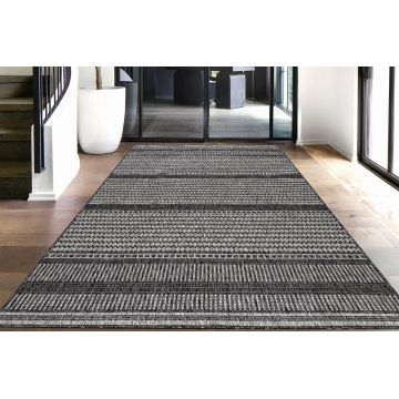 Covor, 08719A, 120x180 cm, Polipropilena, Negru / Antracit Covor, 08719A, 120x180 cm, Polipropilena, Negru / Antracit