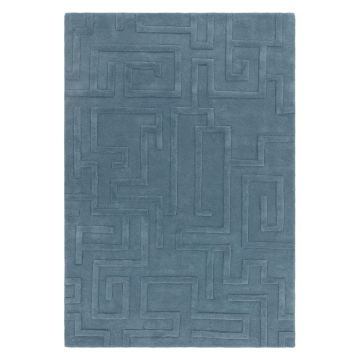 Covor albastru din lână 160x230 cm Maze – Asiatic Carpets ieftin