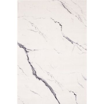 Covor crem din lână 133x180 cm Marble – Agnella la reducere