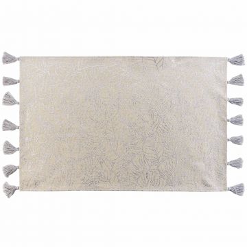 Covor din bumbac si poliester, Solea Natural, 60 x 90 cm la reducere