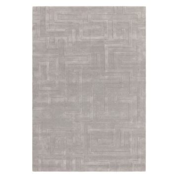 Covor gri deschis din lână 160x230 cm Maze – Asiatic Carpets ieftin