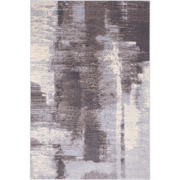 Covor gri din lână 133x180 cm Mist – Agnella