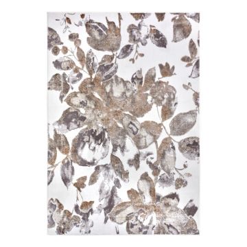 Covor gri/maro 57x90 cm Shine Floral – Hanse Home Covor gri/maro 57x90 cm Shine Floral – Hanse Home