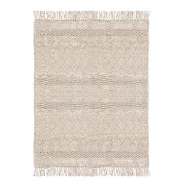 Covor Hiruni, Bizzotto, 160 x 230 cm, 70% lana / 30% poliester, bej