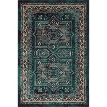 Covor în culoarea petrolului din lână 133x180 cm Mia – Agnella