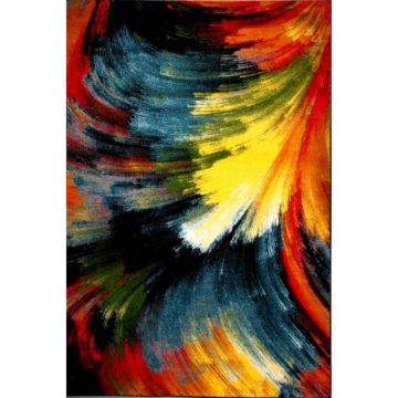 Covor modern Kolibri 11017/180, 100% polipropilena friese, model curcubeu, 200 x 300 cm