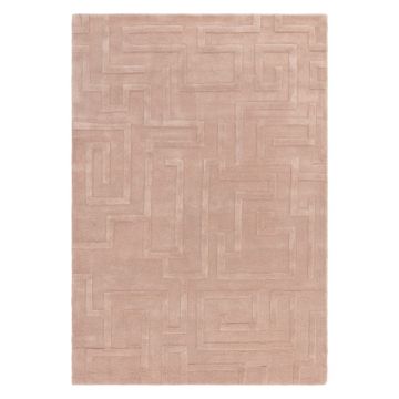 Covor roz deschis din lână 120x170 cm Maze – Asiatic Carpets