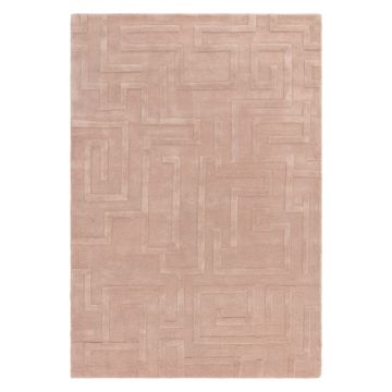 Covor roz deschis din lână 160x230 cm Maze – Asiatic Carpets