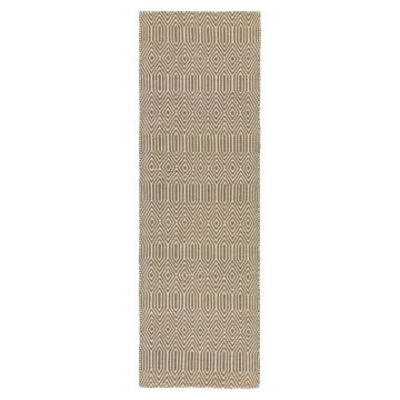 Covor tip traversă din lână maro 66x200 cm Sloan – Asiatic Carpets ieftin
