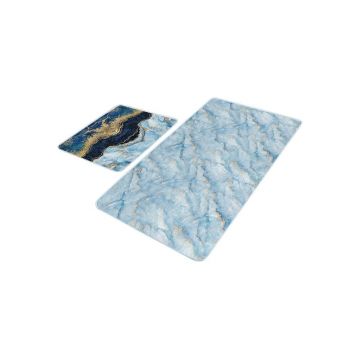 Covorașe de baie albastre 2 buc. 60x100 cm – Mila Home