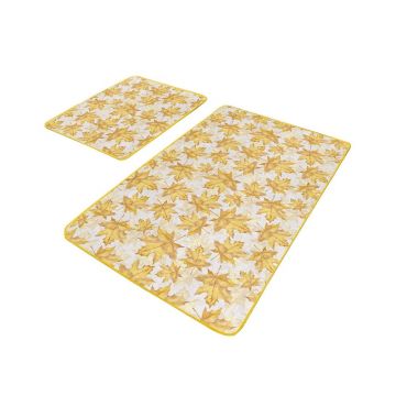 Covorașe de baie galbene 2 buc. 60x100 cm – Mila Home