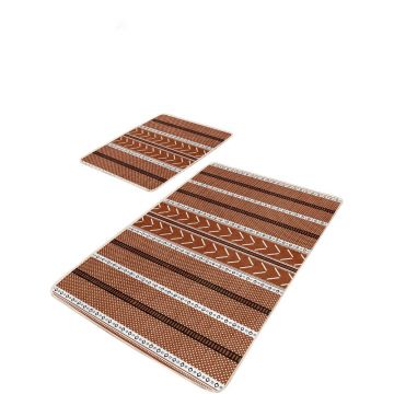 Covorașe de baie maro 2 buc. 60x100 cm – Mila Home