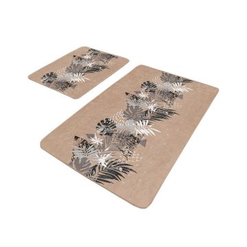 Covorașe de baie maro 2 buc. 60x100 cm – Mila Home