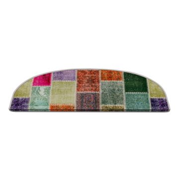 Covorașe pentru scări 16 buc. 20x65 cm Patchwork – Vitaus