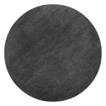 Covor gri antracit rotund ø 133 cm – Flair Rugs