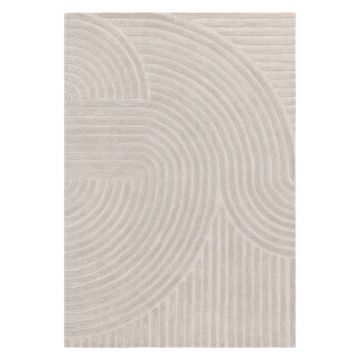 Covor gri deschis din lână 120x170 cm Hague – Asiatic Carpets