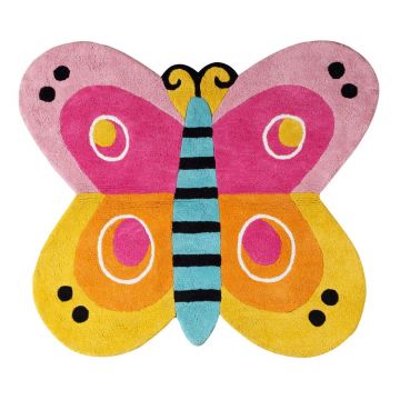 Covor pentru copii 80x90 cm Butterfly – Premier Housewares