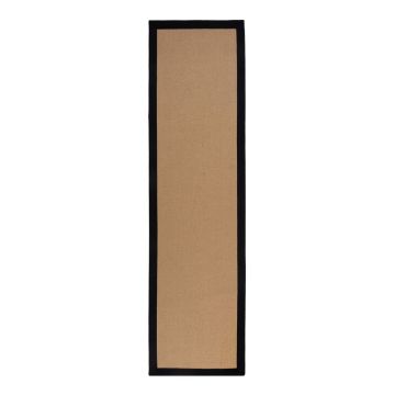 Covor tip traversă în culoare naturală din iută 60x230 cm Kira – Flair Rugs