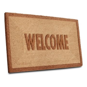 Covoraș de intrare din fibre de nucă de cocos 45x75 cm Welcome – Hanse Home