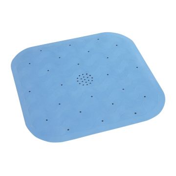 Covoras de dus Maximex, Shower, 45x45 cm, cauciuc, albastru
