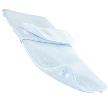 Covoras pentru cada cu perna lombara Maximex, Bath, 80x40x2 cm, poliester, albastru