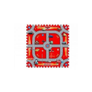 Covoras puzzle Cars Modular Race 9 bucati Knorrtoys 21015