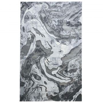 100x200 cm Covor Rock, Design Modern, Gri, Densitate 2500 gr/m2, EFG62621018