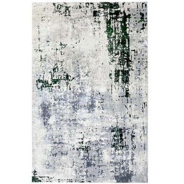 125x200 cm Covor Modern Premium, 70% Polyester și 30% Polipropilenă , Design Modern, Verde Smarald, Densitate 2500 gr/m2 ieftin