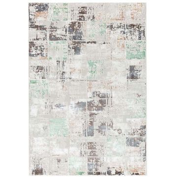 125x200 cm Covor premium, 70% Polyester și 30% Polipropilenă, Design Modern, Verde, Densitate 2300 gr/m2 ieftin