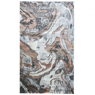 150x230 cm Covor Rock, Design Modern, Gri/Pudra, Densitate 2500 gr/m2, EFG62621019