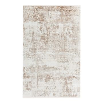 200x290 cm Covor de lux, 100% Acryl, Design Modern, Crem, Densitate 2800 gr/m2 ieftin