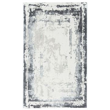 200x300 cm Covor premium Oslo, 70% Polyester și 30% Polipropilenă, Design Modern, Gri, Densitate 2500 gr/m2