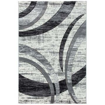 200x300 cm Covor Premium Sultan, 60% Polipropilena și 40% Polyester, Design Modern, Gri, Densitate 2650 gr/m2, SU38502A1006