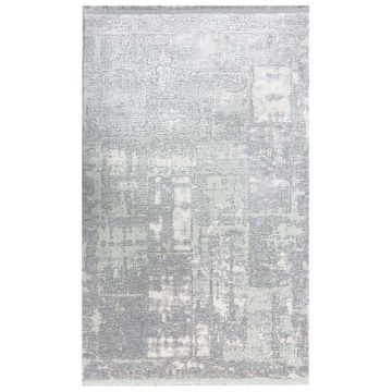 80x150 cm Covor de lux, 100% Acryl, Design Modern, Gri, Densitate 2800 gr/m2