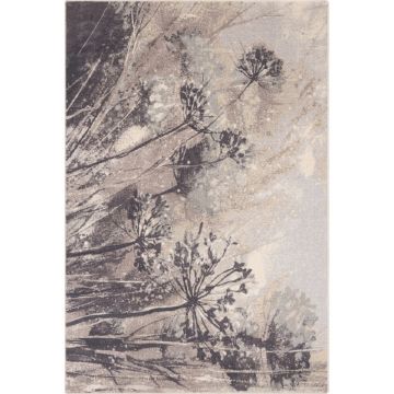 Covor gri/crem din lână 133x180 cm Lissey – Agnella