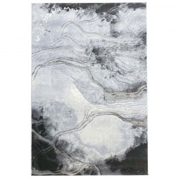 200x300 cm Covor Storm, Design Modern, Gri, Densitate 2500 gr/m2, EFH7801032