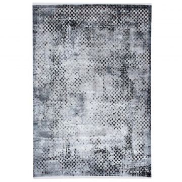 80x150 cm Covor Caviar, 55% Vascoza si 45% Acryl, Design Modern, Gri, Densitate 2800 gr/m2