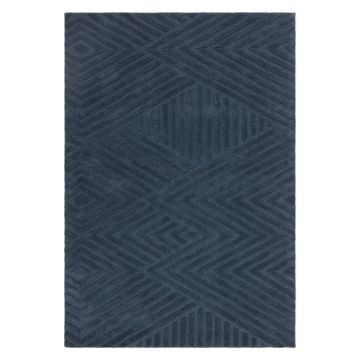 Covor albastru închis din lână 160x230 cm Hague – Asiatic Carpets la reducere