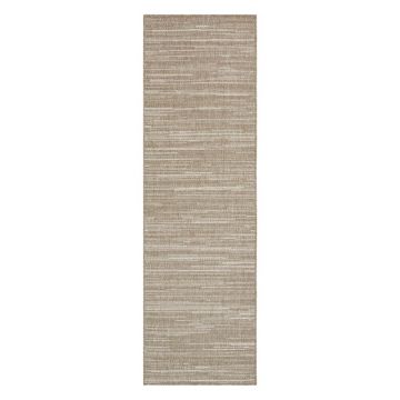 Covor de exterior bej de tip traversă 250x80 cm Gemini - Elle Decoration