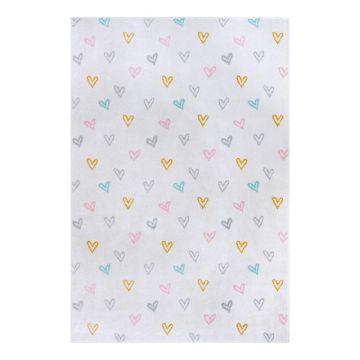 Covor pentru copii alb 160x235 cm Hearts – Hanse Home