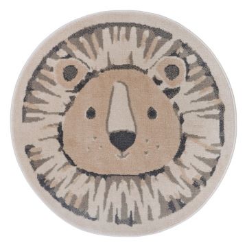 Covor pentru copii bej ø 100 cm Lion – Hanse Home