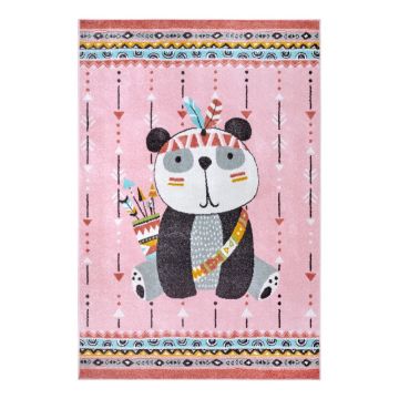 Covor pentru copii roz 120x170 cm Panda – Hanse Home