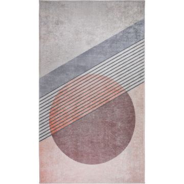 Covor roz deschis/gri deschis lavabil 120x160 cm – Vitaus