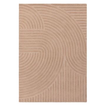 Covor roz din lână 120x170 cm Hague – Asiatic Carpets ieftin