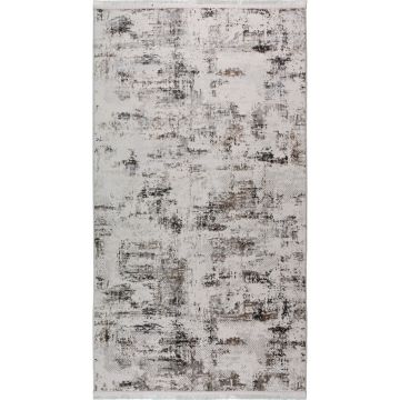 Covor tip traversă crem/maro deschis lavabil 160x230 cm Kahve – Vitaus
