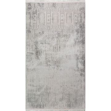 Covor tip traversă gri deschis lavabil 80x150 cm Gri – Vitaus
